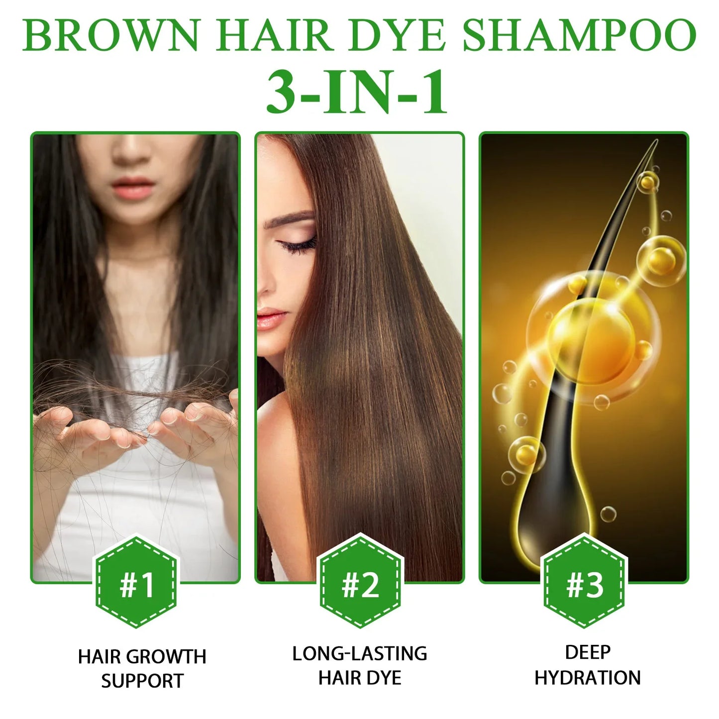 Hair Dye Shampoo™ | Tinte Orgánico 3 en 1